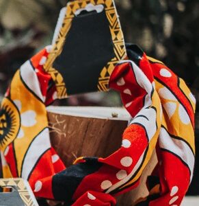 Faixa Aramada Vermelho e Amarelo