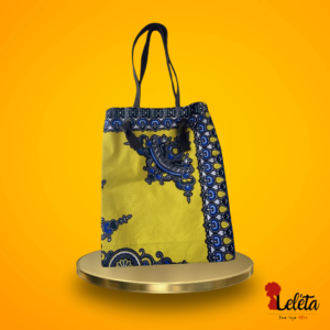 Bolsa Afro Detalhes Amarelo e Azul