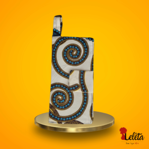 Carteira Afro (Creme e Azul)