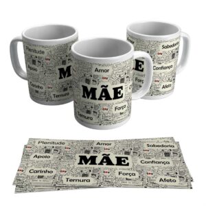 Caneca mãe amor força ternura