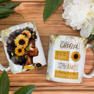 Caneca seja girassol
